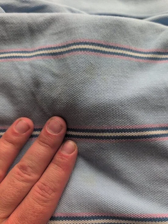 Brooks Brothers Shirt Mens L Blue Pink Short Sleeve Performance Polo Striped - Picture 10 of 10